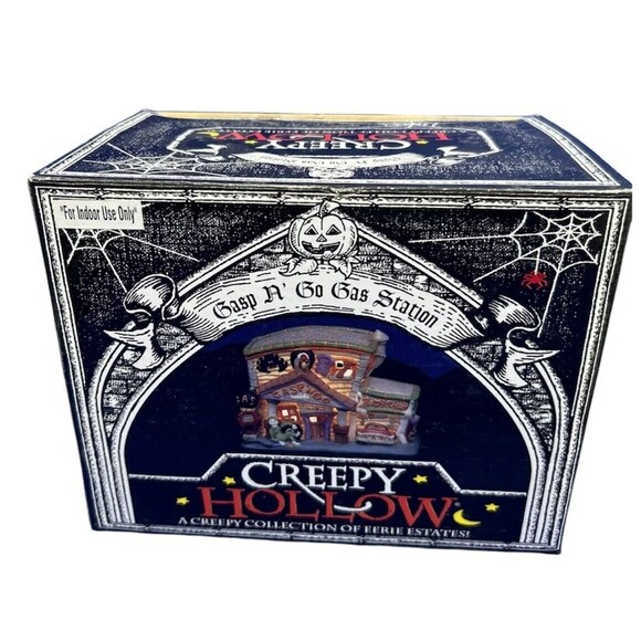 Midwest Of Cannon Falls Creepy Hollow Gasp N Go Mini Auto Shop Halloween*Works** - Picture 3 of 16